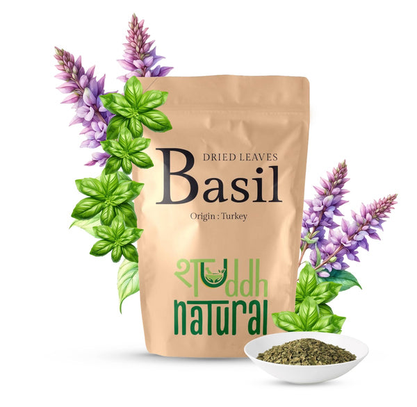 Premium Freeze Dried Culinary Turkish Basil | 100 Gm | Italian Dishes