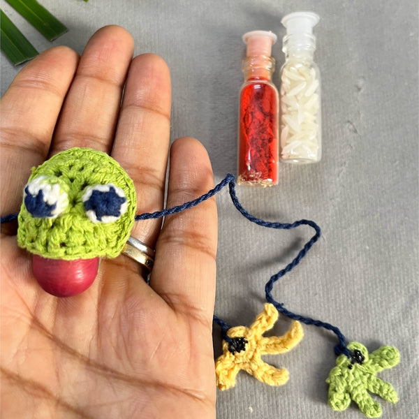 The Froggy - PLANTABLE | ECO FRIENDLY RAKHI EMBEDDED WITH SEEDS