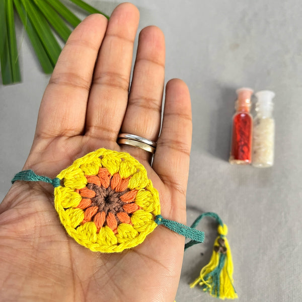 Sunflower - PLANTABLE | ECO FRIENDLY RAKHI EMBEDDED WITH SEEDS