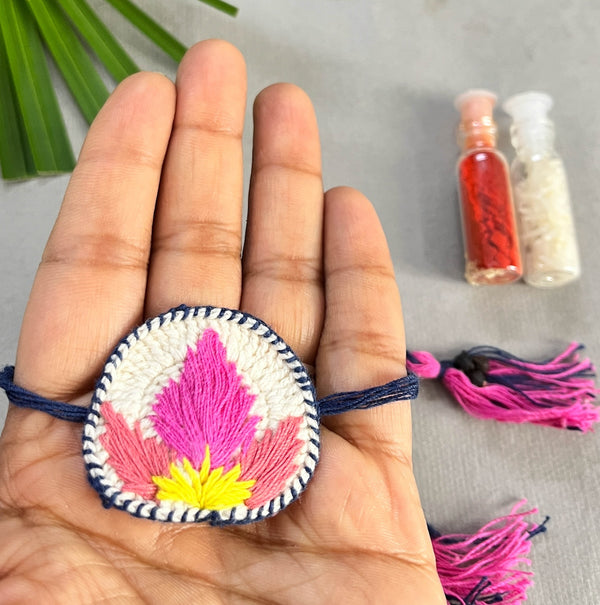 Lotus Blossom - PLANTABLE | ECO FRIENDLY RAKHI EMBEDDED WITH SEEDS
